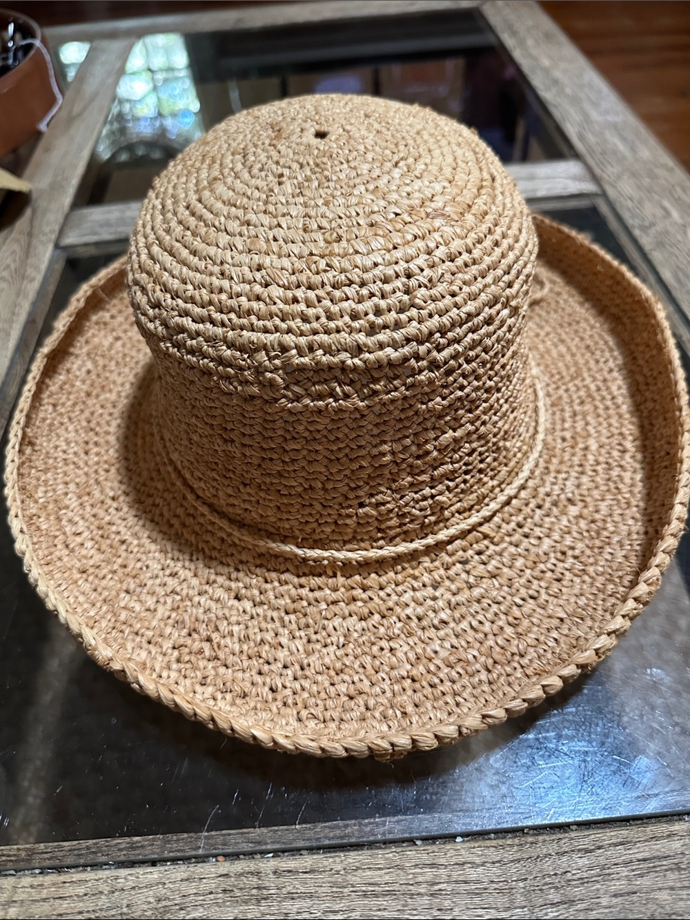Scala Woven Straw Sun Hat - Natural Tan